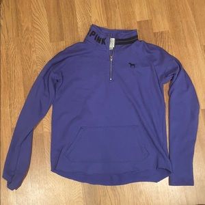 Pink quarter zip